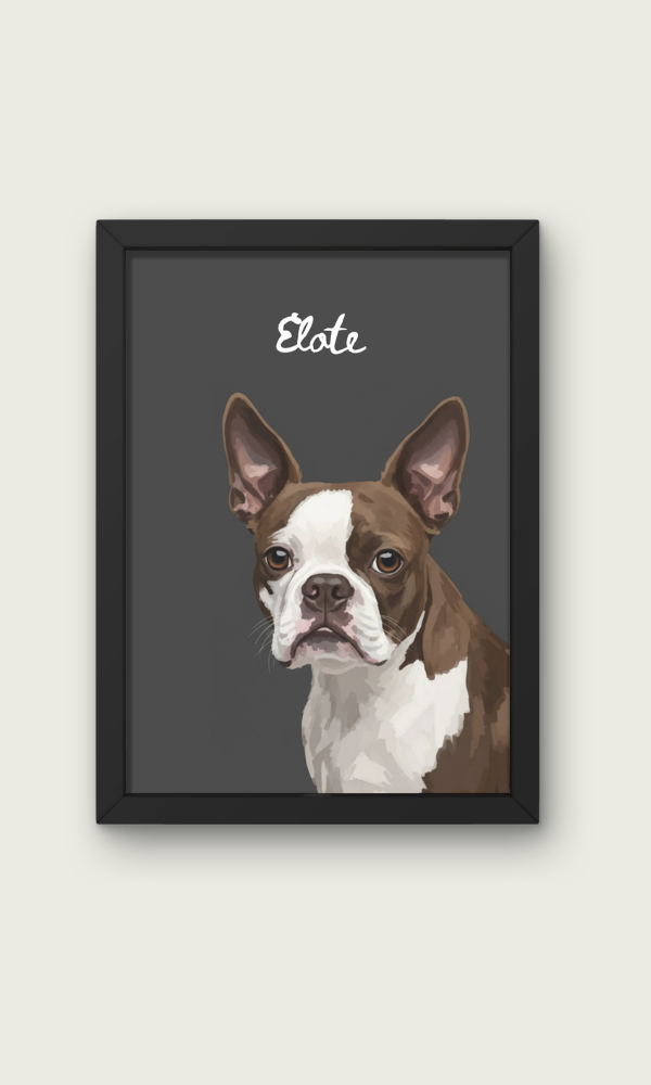 Retratos de mascota estilo contemporáneo — Empieza a crear tu retrato.