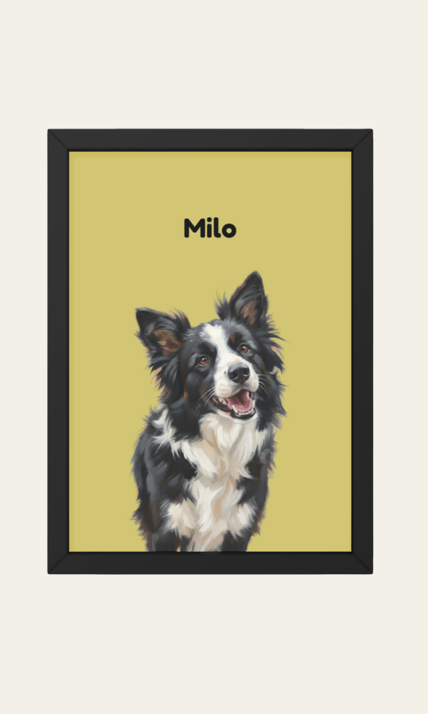 Retratos de mascota estilo contemporáneo — Empieza a crear tu retrato.