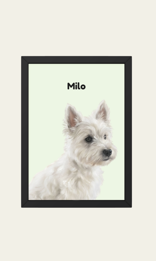 Retratos de mascota estilo contemporáneo — Empieza a crear tu retrato.