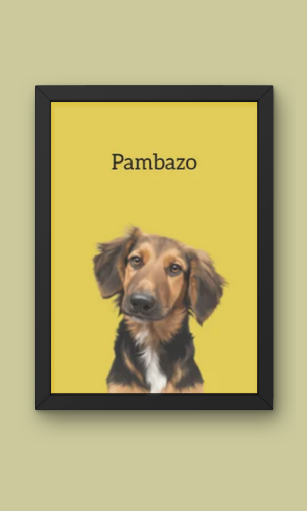 Retratos de mascota estilo contemporáneo — Empieza a crear tu retrato.